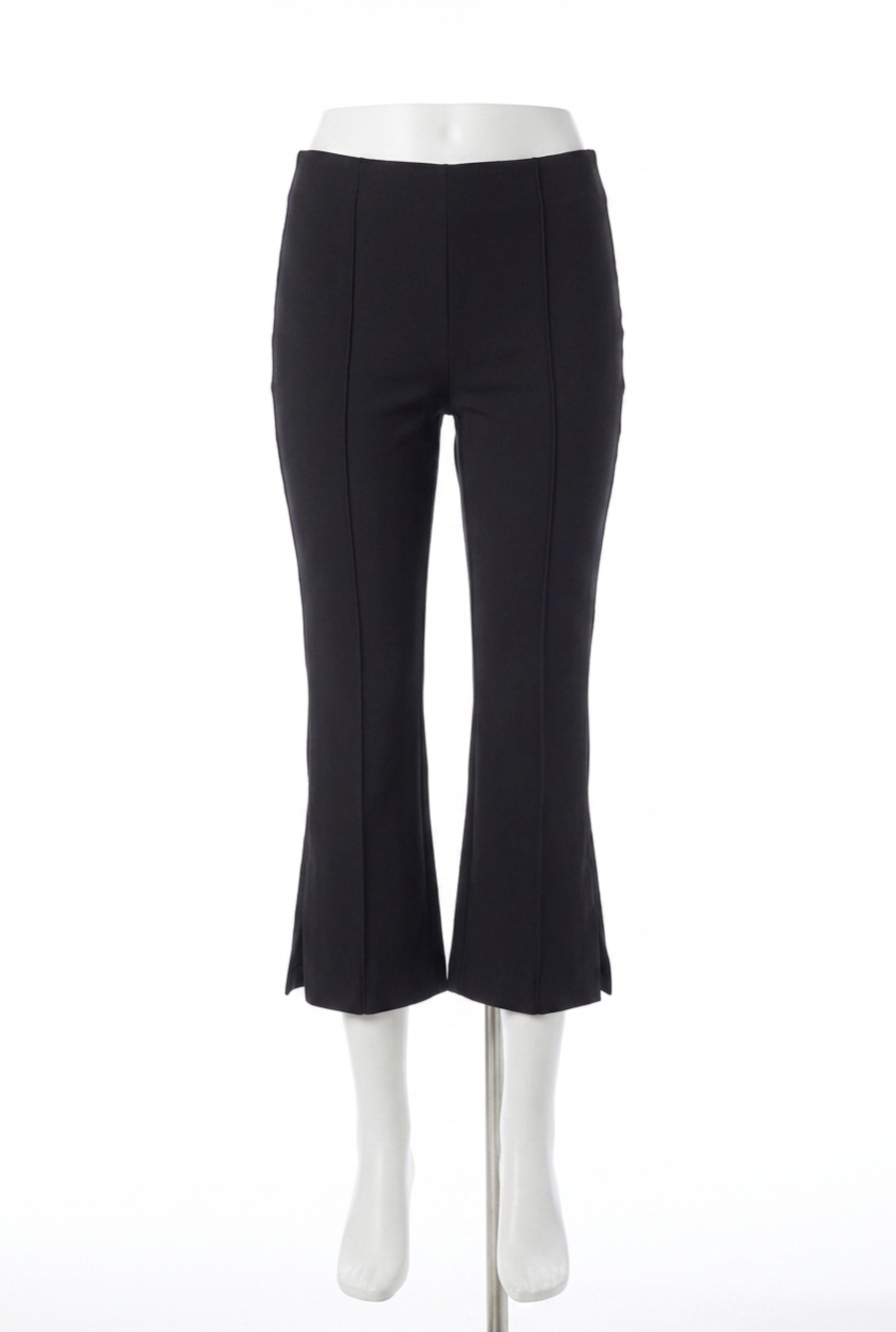 NEW LYSSE leighton flare crop pant in black